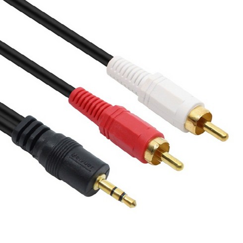 엠비에프 스테레오 1ST 2RCA 3.5mm 케이블 1.5m, MBF-SR150M, 혼합색상