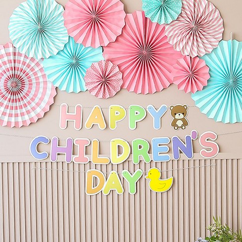 파티해 롤리팝 CHILDRENSDAY 장식세트, 파스텔, 1세트