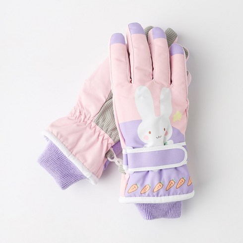 2023년 가성비 최고 스키장갑키즈루디스 - 오즈키즈 여아용 눈토끼 스키 장갑