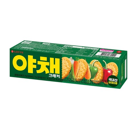 롯데제과 야채크래커, 83g, 30개