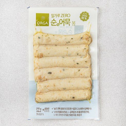 올가홀푸드 밀가루 ZERO 순어묵 봉, 210g, 1개