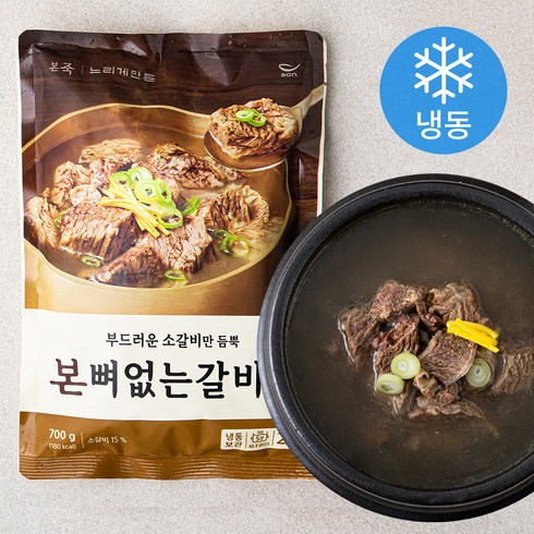 뼈없는갈비탕 - 본죽 본 뼈 없는 갈비탕 (냉동), 700g, 1개