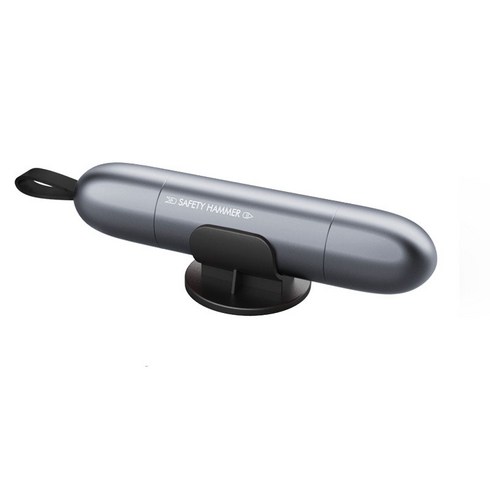 빈오프하우스 스테인리스 차량용 안전창문 해머 멀티 미니 휴대용 응급망치 블랙, 1개