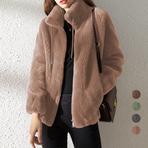 2023년 가성비 최고 양털자켓 - 엘쏘 여성용 두꺼운 양털 플리스 집업 자켓