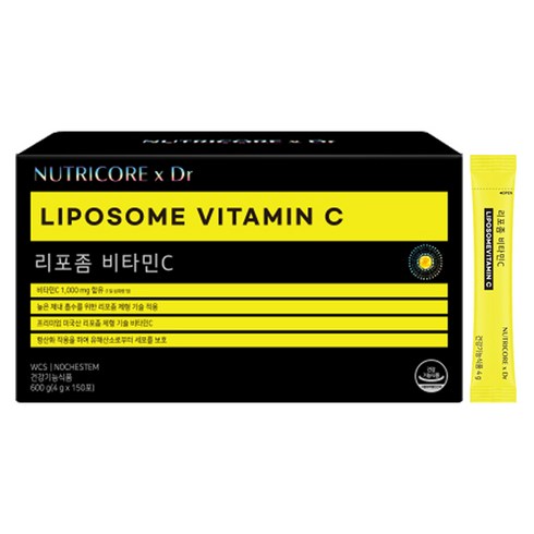 프리미엄 리포좀 비타민C 121개월분 - 뉴트리코어 Dr 리포좀 비타민C 150p, 600g, 1개