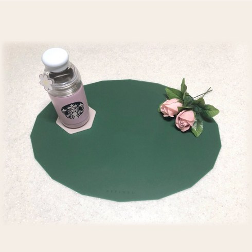 2023년 가성비 최고 리파인드 - 리파인드 삶아쓰는 톤인톤 테이블매트, 포레스트 그린, W 420mm x H 330mm x T 2mm