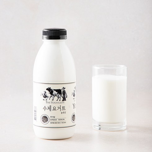 영준목장 - 영준목장 수제 요거트 무가당 플레인, 500ml, 1개