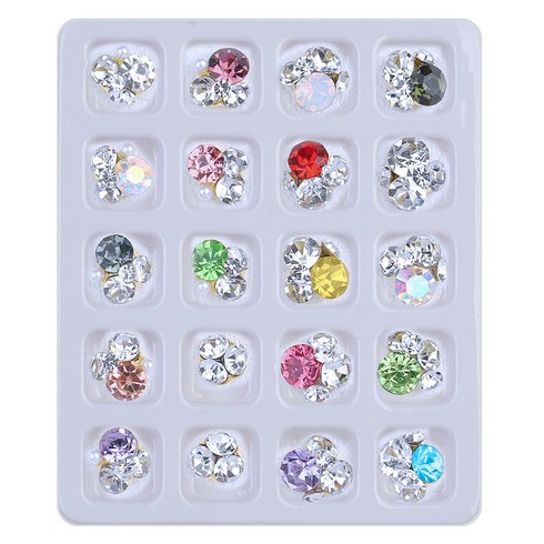 메이브라운 네일스톤 쥬얼리 파츠 한 판 M2011, 플라워, 1세트