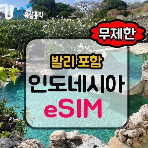 발리유심 - [인도네시아 발리] 인도네시아 이심 텔콤셀 데이터 완전 무제한 e심 핫스팟 eSIM 유심 발리사용가능