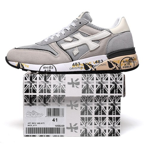 PREMIATA 남성 여성 신발 패션 보행 러닝화 편안 고급 캐주얼 운동 슈즈 P05182-9