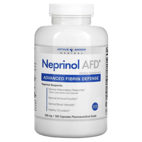 아서앤드류메디칼 네프리놀AFD 500mg 300캡슐 Fibrin Defense, One Color, One Size, 300정, 1개