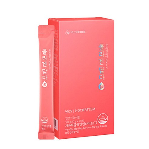 [뉴트리코어] 콜라겐담다多 15포 x 2박스 (총 30포), 단일속성