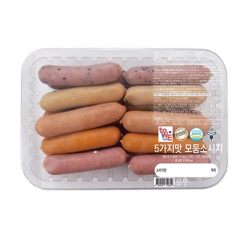 5가지맛 모둠소시지(1kg), 1개, 1kg