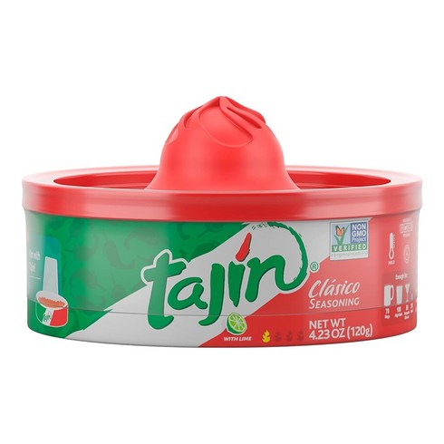 타힌 클라시코 시즈닝 Tajin Clasico with Lime Seasoning Drink Rimmer, 120g, 1개