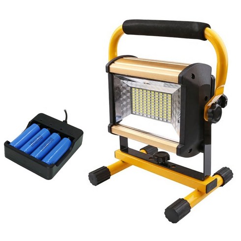 2023년 가성비 최고 w808투광기 - LED 808 투광기 100w 충전식 공사작업등 방수 써치라이트 캠핑랜턴 야간공사 해루질랜턴