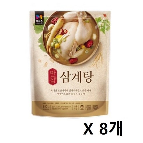 목우촌 풍미 삼계탕 1kg x 7팩  총 7kg - 목우촌 안심삼계탕, 8개, 850g