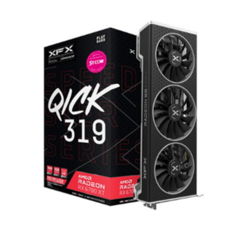 XFX 라데온 RX 6700 XT QICK 319 BLACK D6 12GB 그래픽카드 (STCOM)