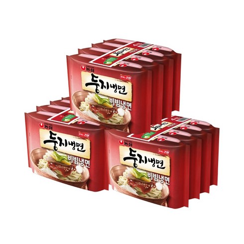 농심 둥지 비빔냉면 162g, 12개