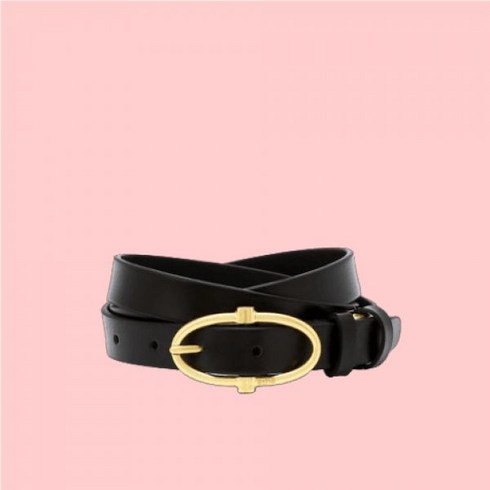 [100%정품] 아떼 바네사브루노 [더블 A] 블랙 이태리 가죽 레더 벨트 20mm AABE4E024BK