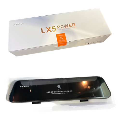 파인뷰 룸미러형블랙박스 신모델 LX5 POWER(파워) 후방카메라 실내형 FHD-FHD, 파인뷰 LX5 파워(전용 128G) 실내형/출장장착