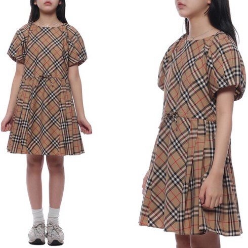 Burberry [명품]버버리 24SS 플리츠 체크 원피스 8078340 ARCHIVE BEIGE 24S 8078340ARCHIVEBEIGE24S
