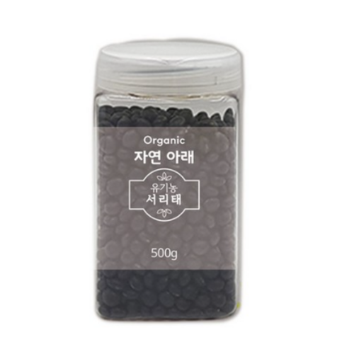 푸른들판 자연아래 유기농 서리태, 500g(1개), 3개