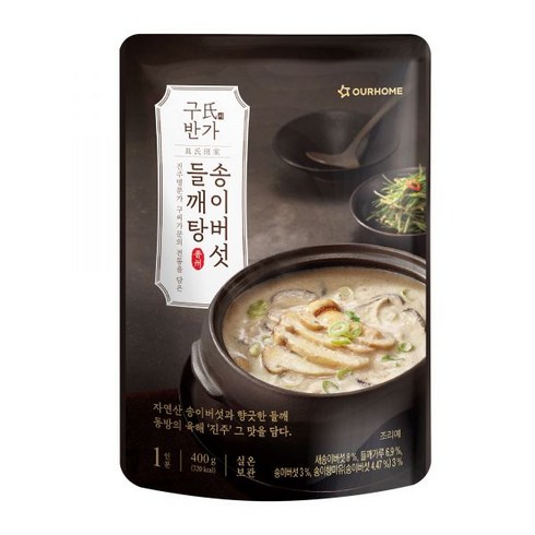 아워홈 구씨반가 송이버섯 들깨탕, 400g, 1개