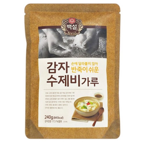 (실온)[백설]감자수제비가루240g, 5개, 240g