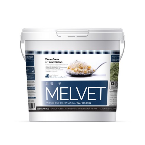 멜벳 MELVET 분자요리 울트라 타피오카 말토덱스트린 800 g, 800g, 1개