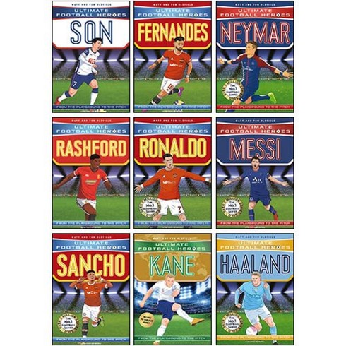 2023년 가성비 최고 문화상품권5만원 - Ultimate Football Heroes Series Collection 9 Books Set By Matt & Tom Oldfield (Haaland Kane Messi