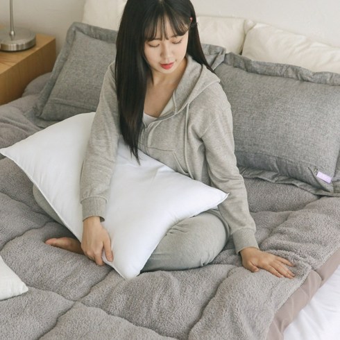 2023년 가성비 최고 온풍매트리스 - 단단리빙st 자가 발열 침대 바닥 토퍼 매트리스, 그레이