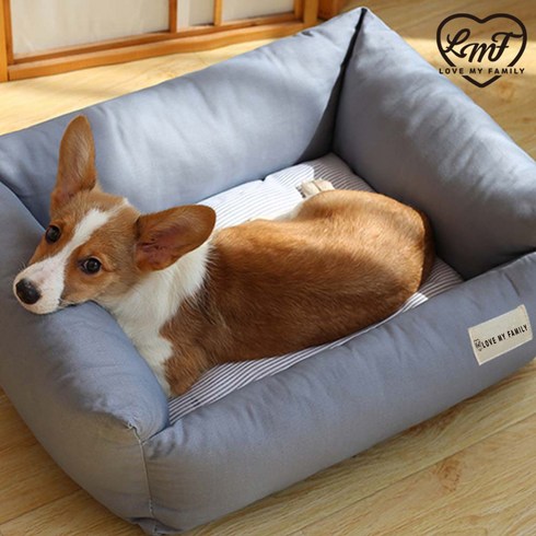 로마팸 강아지방석 파스텔 강아지 고양이 애견 쿠션 방석, 파스텔 강아지방석 그레이