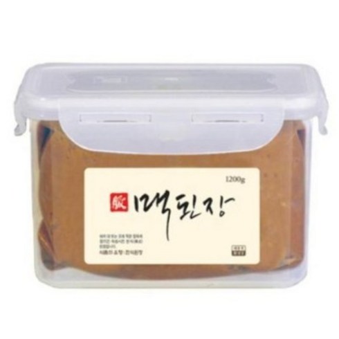 황금빛맥된장 - 한국맥꾸룸 맥된장1.2kg 시골 재래식 한식 조선 집 된장, 1개, 1.2kg