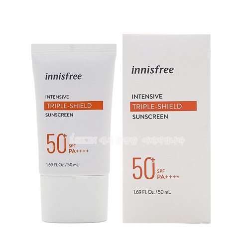 이니스프리 인텐시브 트리플 쉴드 선스크린 SPF 50+ PA++++, 50ml, 1개