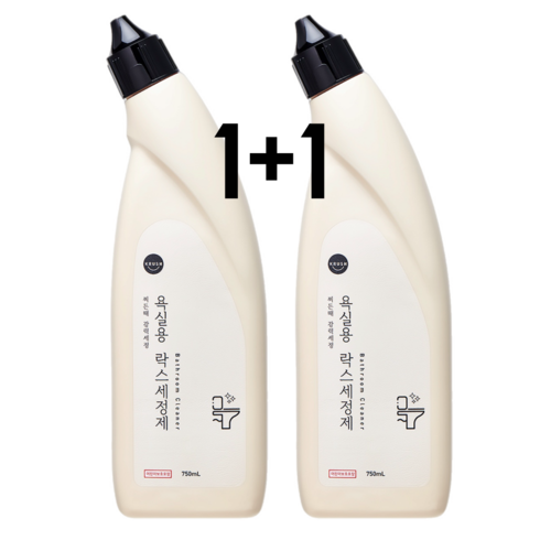 청주화장실청소 - 1+1 크러쉬 욕실 청소세제 락스 다목적 클리너, 2개, 750ml