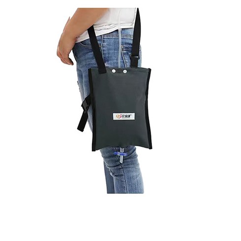 UNBAISER 소변 가방 주머니 휴대용 길이조절가능 배수, 그레이 원 포켓, 1개