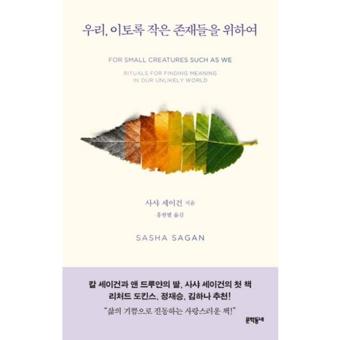 이토록친밀한배신자원작 - 우리 이토록 작은 존재들을 위하여, 문학동네, 사샤세이건