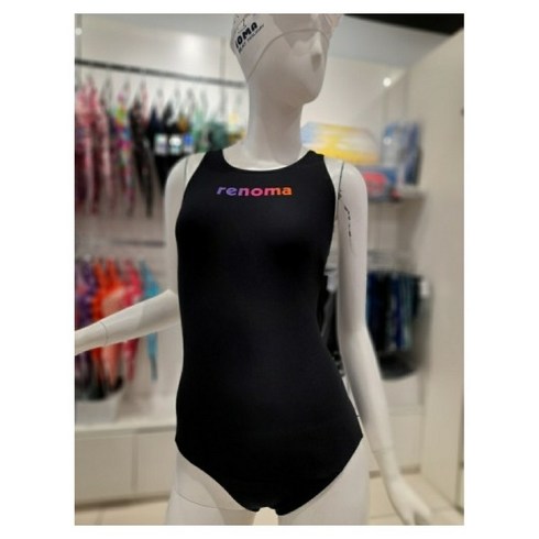 레노마수영복 여성 X-BACK 탄탄이 실내수영복 RN-LS2E802 BK
