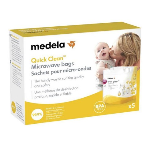 메델라퀵클린 - 메델라 Medela 퀵 클린 전자레인지용 스팀백 5입