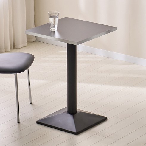 엠버 사각 테이블 식탁 카페테이블 업소용 탁자 매장 원룸식탁 블랙테이블 커피숍 식당테이블