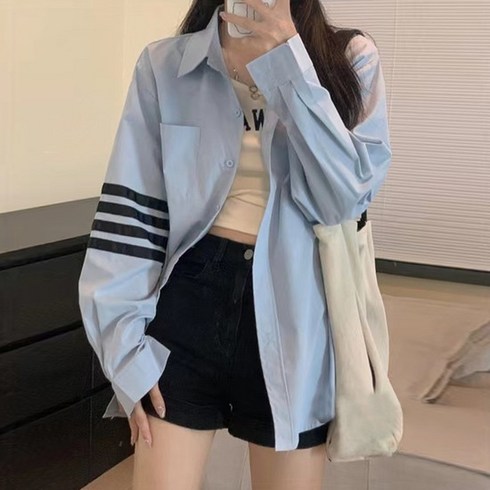 단트 포라인 루즈핏 셔츠