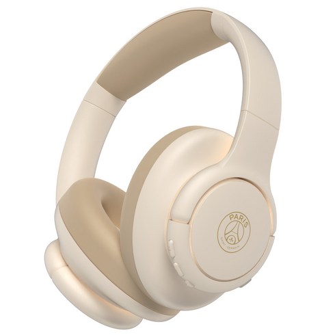 파리생제르망 ANC 노이즈캔슬링 HI-FI 스테레오 5.3 블루투스 헤드셋, 아이보리, BLP-BH312
