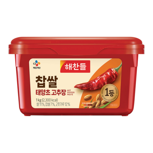 찹쌀고추장 - [태양초의 원조] 해찬들 찹쌀 태양초고추장 1kg x 2개