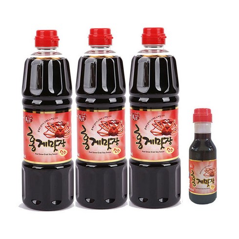 꽃게간장 - 홍일식품 홍게간장 홍게맛장소스 사은품증정, 3개, 500ml