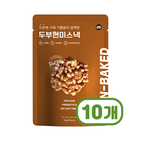 홍천 프로틴 현미스낵 34봉 - 두부현미스낵 영양간식 50g x 10개