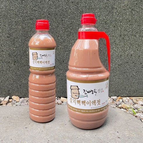 김명수젓갈 - 3년숙성 김명수젓갈 수산식품명인 갈치뻑뻑이액젓 멸치액젓, 1.8L, 1개