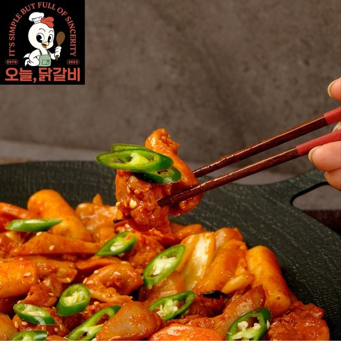 오늘 닭갈비 밀키트 매운맛 1인분, 1개, 600g