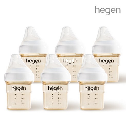 헤겐 분유 수유 패키지 (젖병 150ml 6P) (젖꼭지 포함), 단품없음