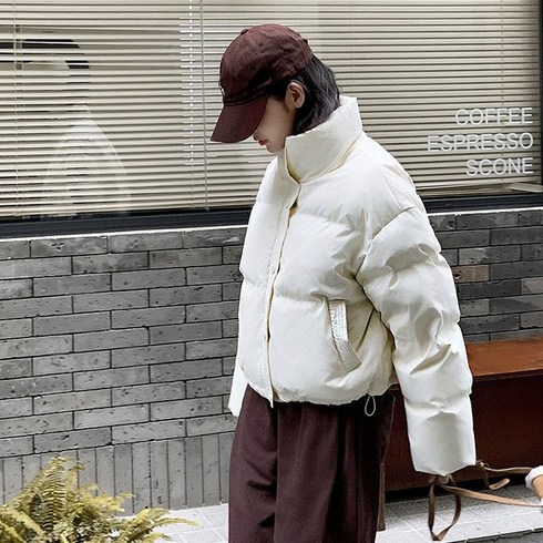 레티고 여성 베이직 웰론 푸퍼 숏 패딩 점퍼