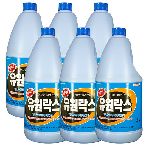 유원락스 2L x 6개(1박스) 가성비 락스, 6개